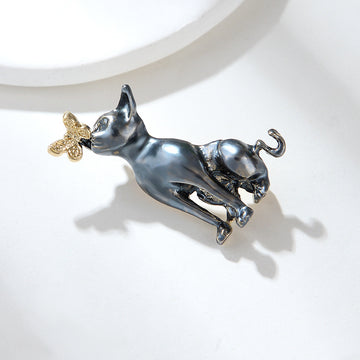 XSB073 - Persian Cat Saree Brooch